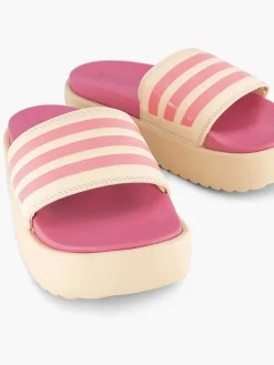 adidas Slippers-Beige Adilette Platform