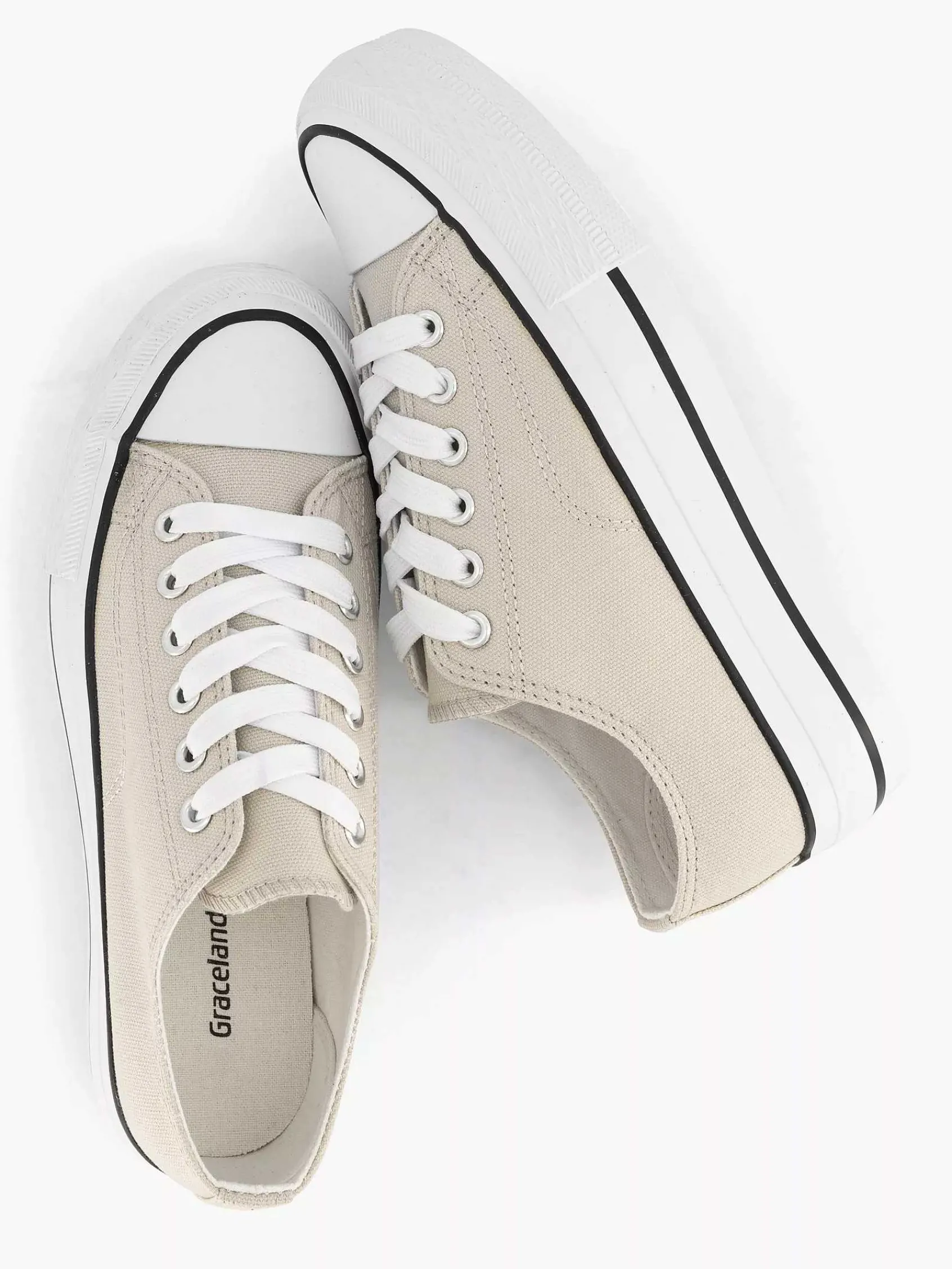 Graceland Sneakers-Beige Canvas Sneaker