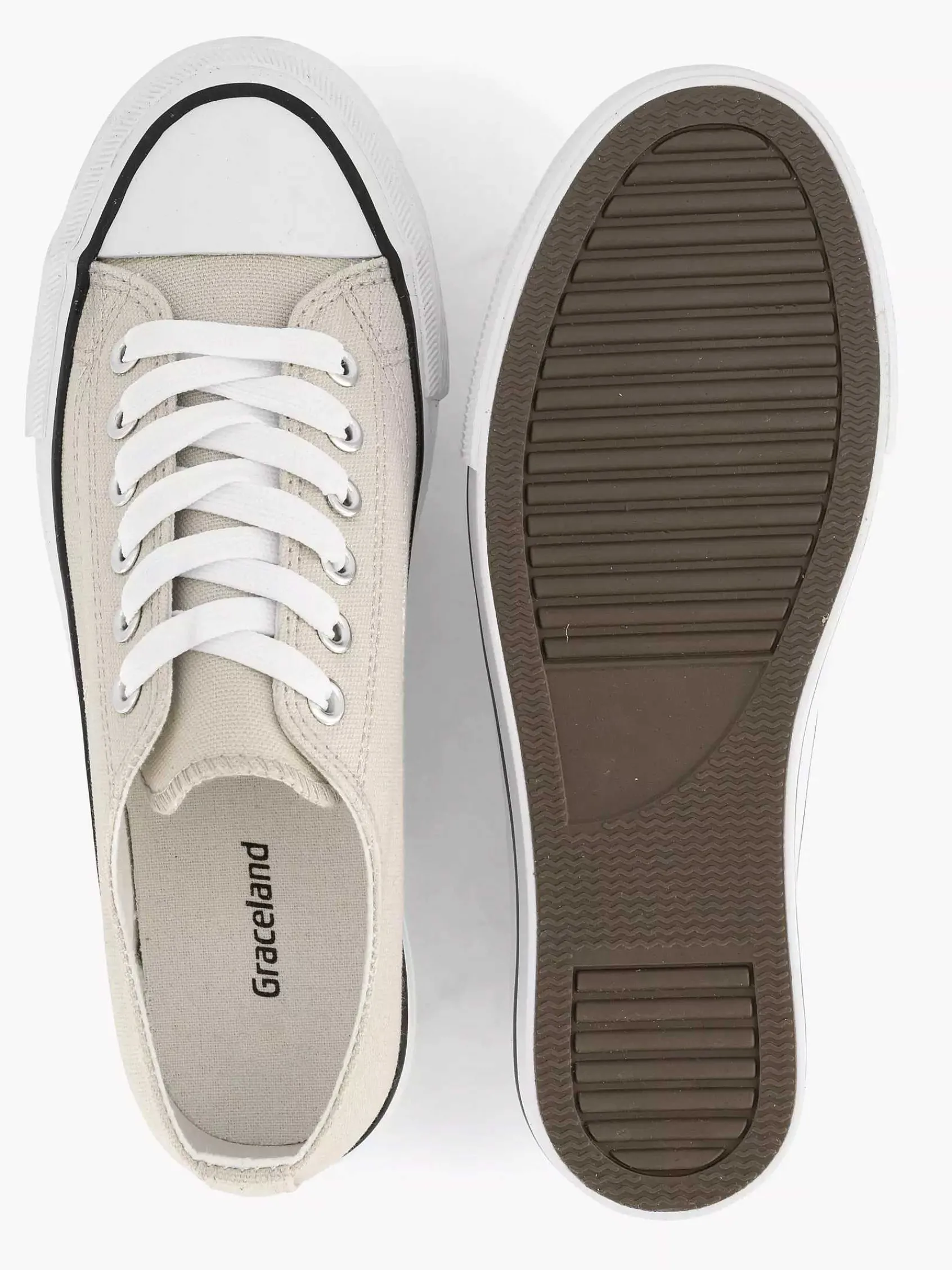 Graceland Sneakers-Beige Canvas Sneaker
