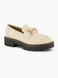Oxmox Instappers-Beige Chunky Loafer Sierketting