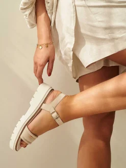 Esprit Sandalen-Beige Chunky Sandaal