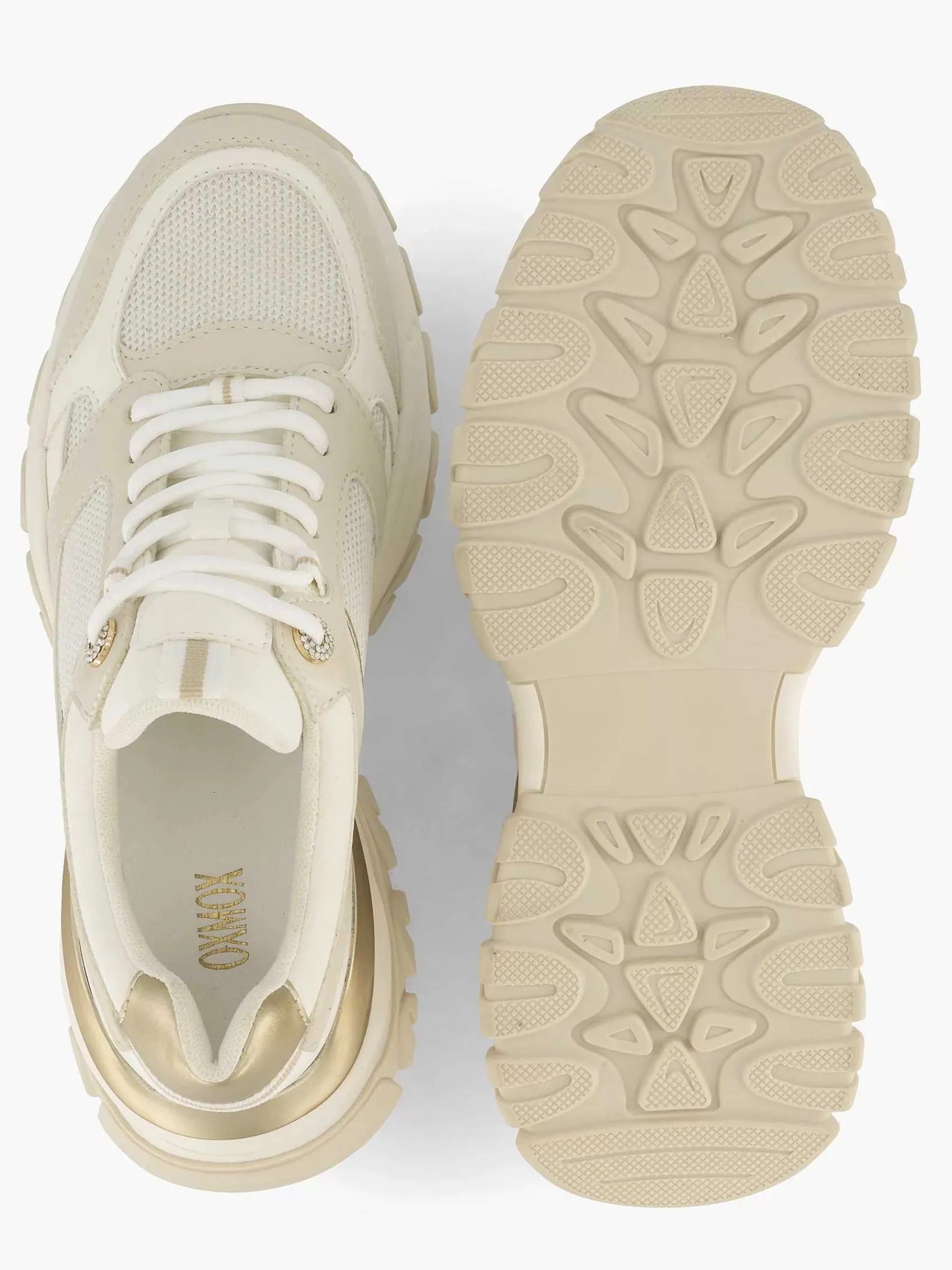 Oxmox Sneakers-Beige Chunky Sneaker