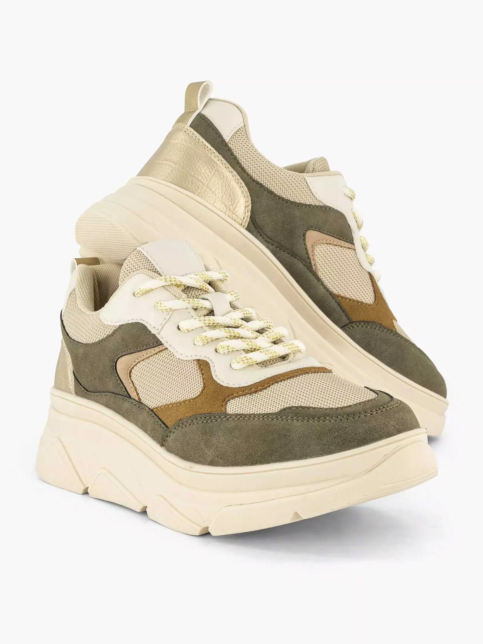 Graceland Sneakers-Beige Chunky Sneaker