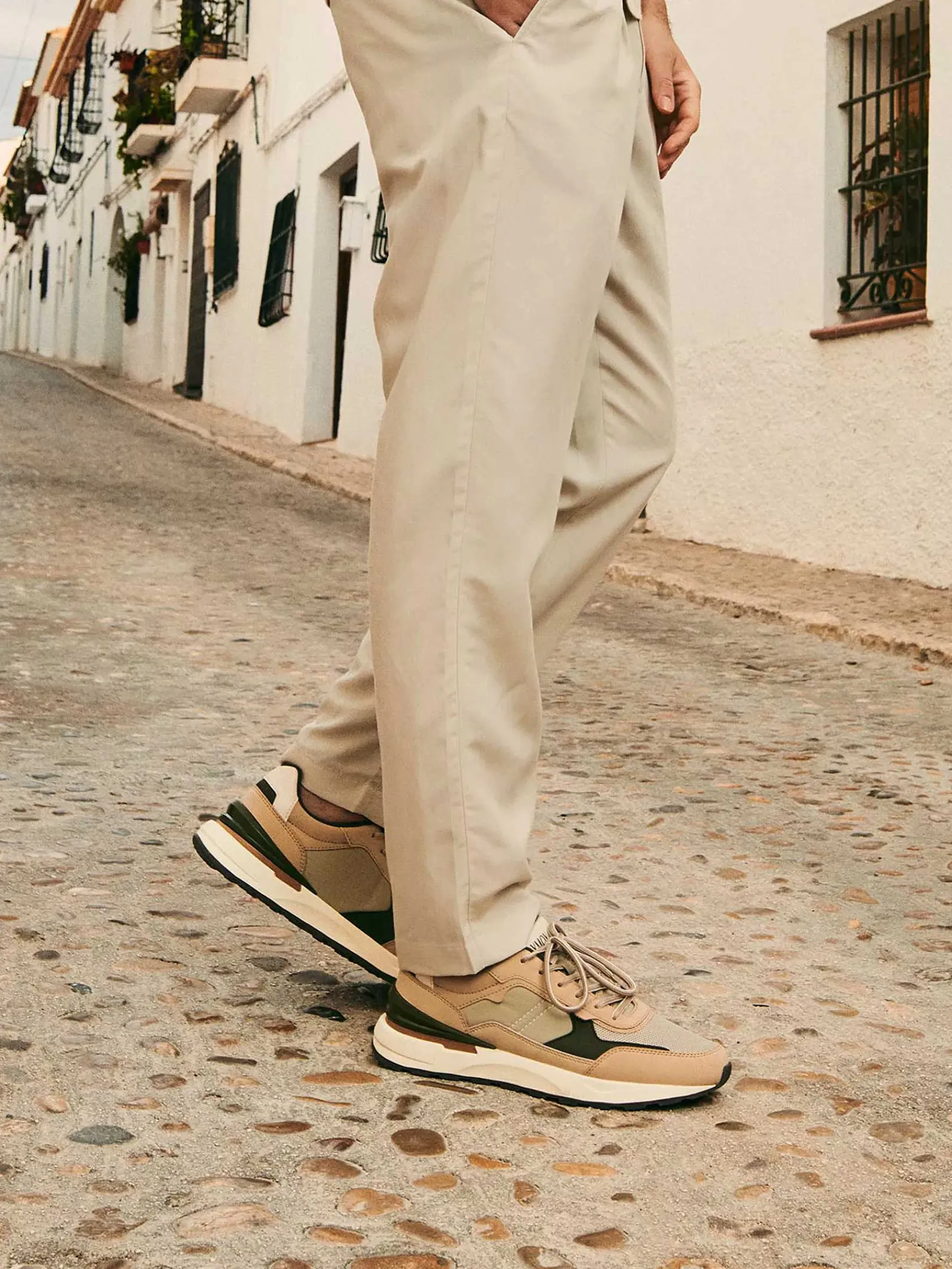 Oxmox Sneakers-Beige Chunky Sneaker