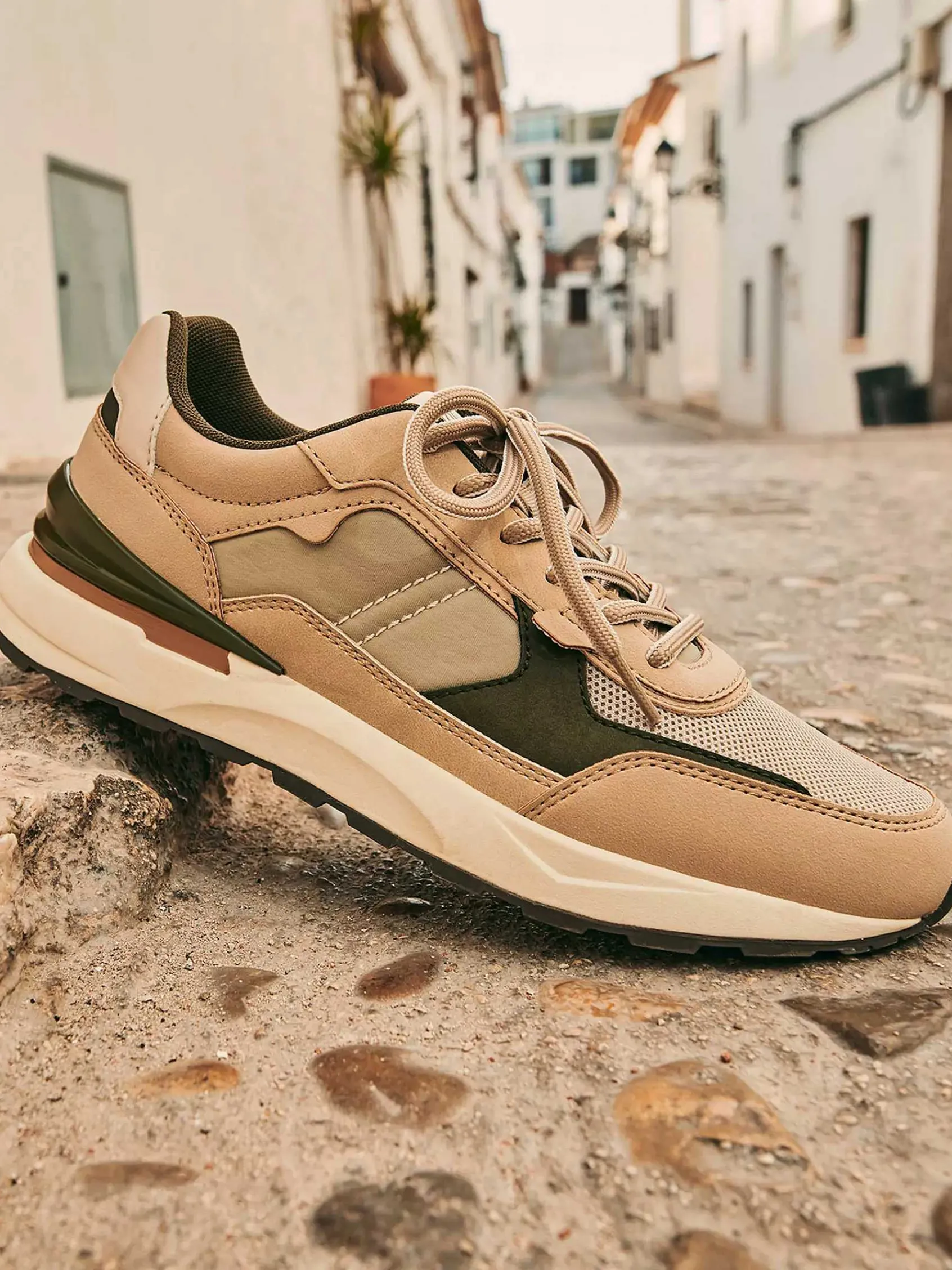 Oxmox Sneakers-Beige Chunky Sneaker