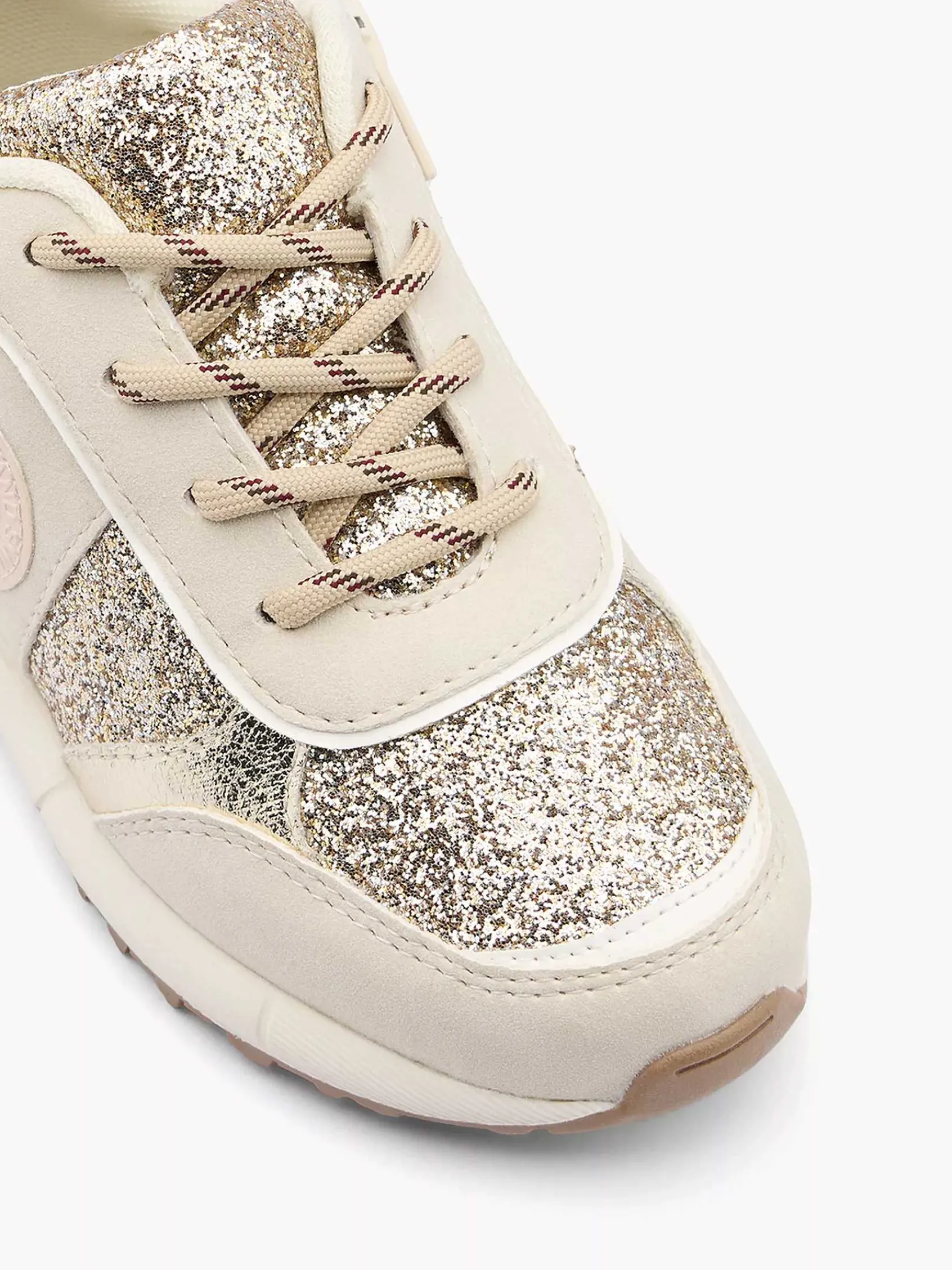Graceland Jongensschoenen-Beige Chunky Sneaker Glitters