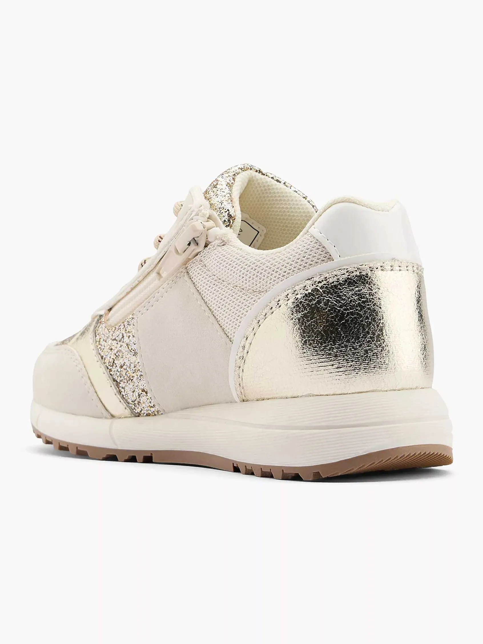 Graceland Jongensschoenen-Beige Chunky Sneaker Glitters