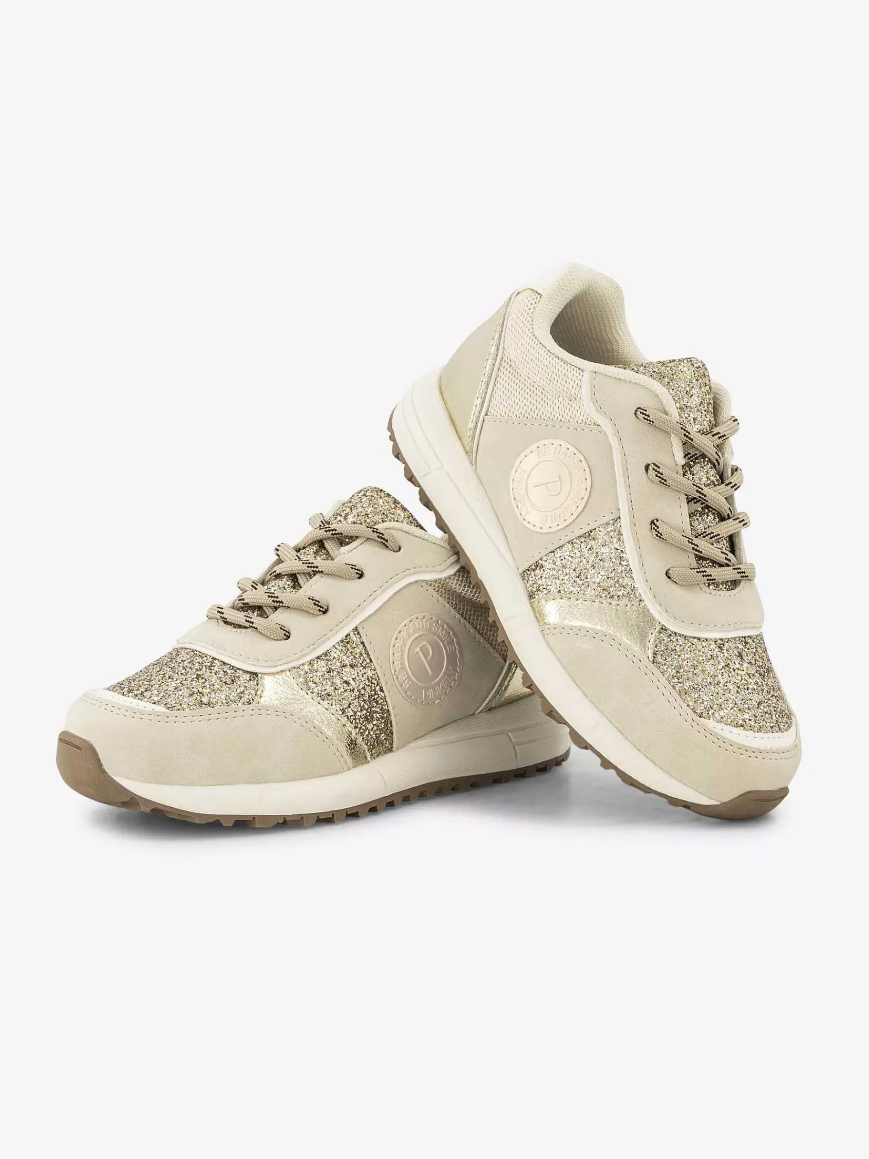 Graceland Jongensschoenen-Beige Chunky Sneaker Glitters