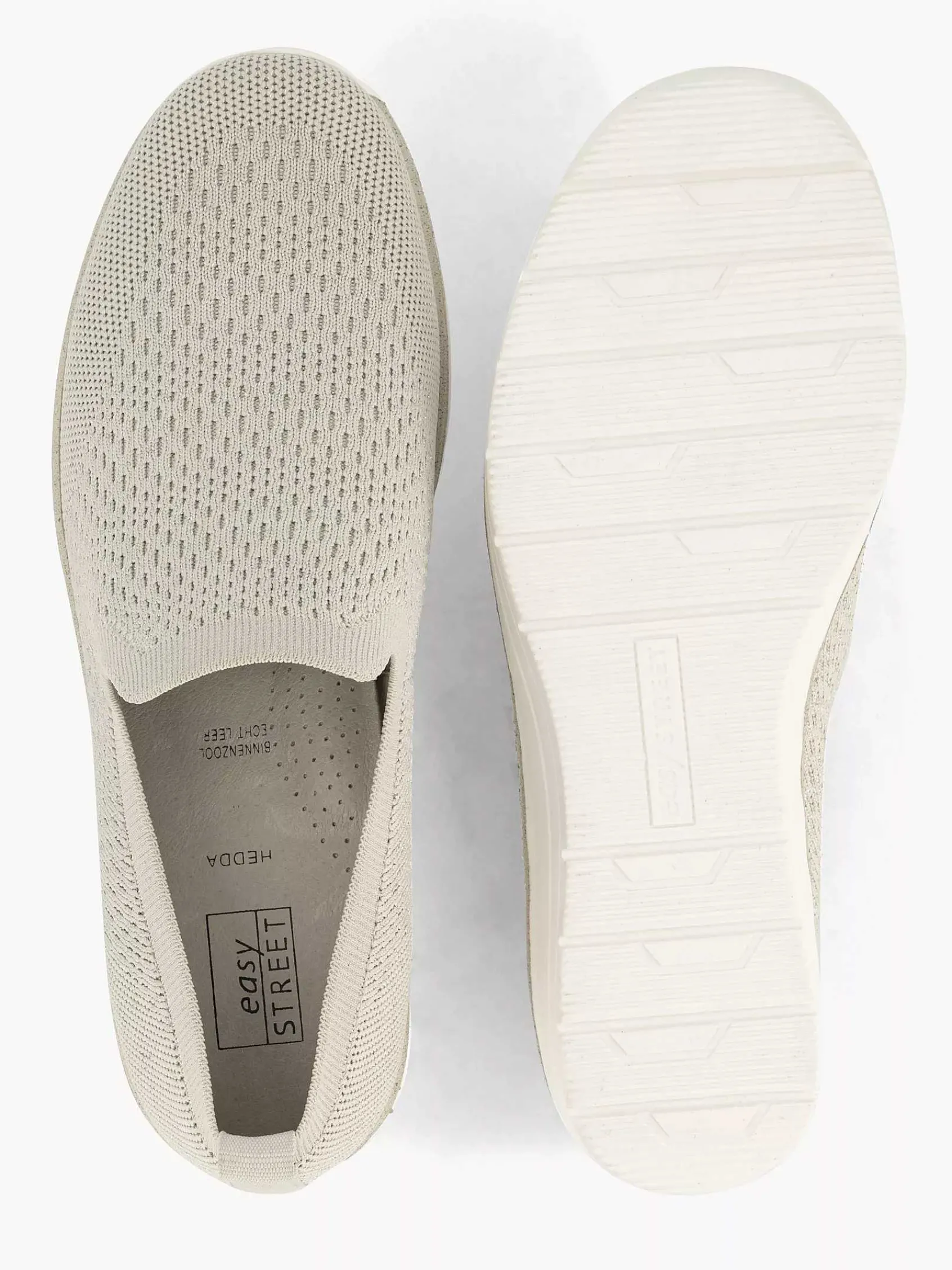 Easy Street Comfort Schoenen-Beige Comfort Instapper