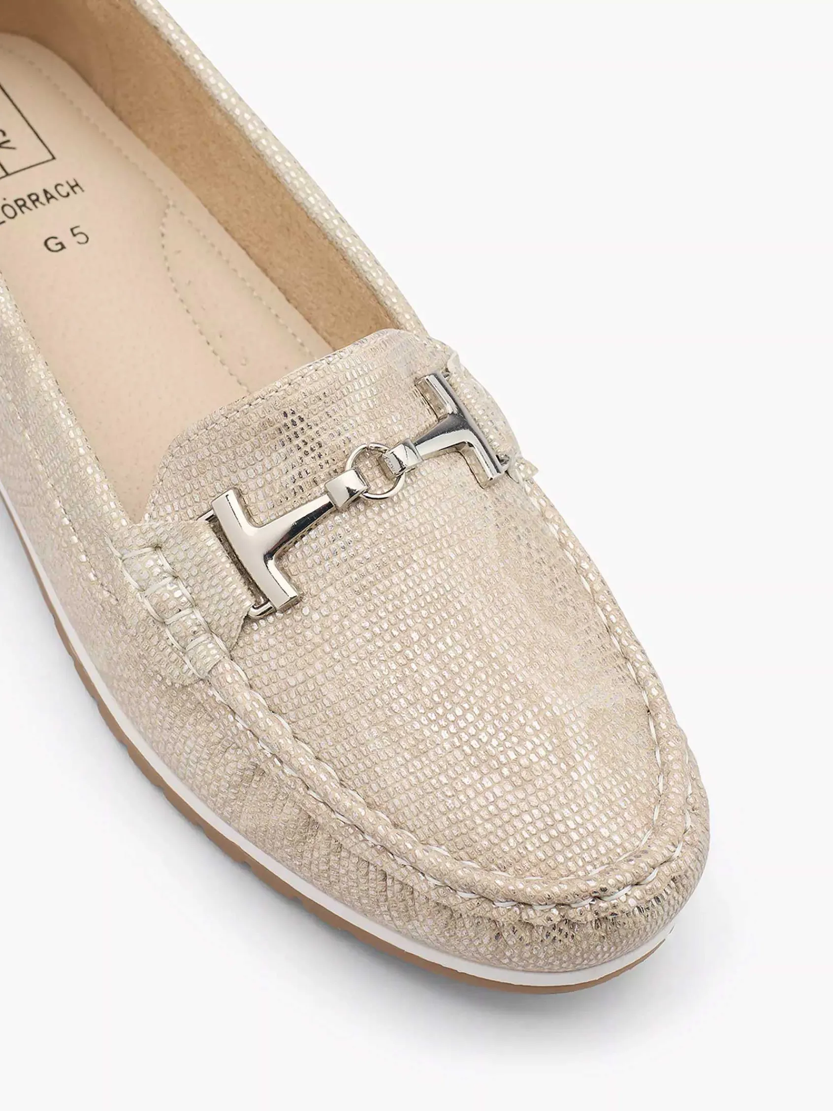 Easy Street Comfort Schoenen-Beige Comfort Instapper