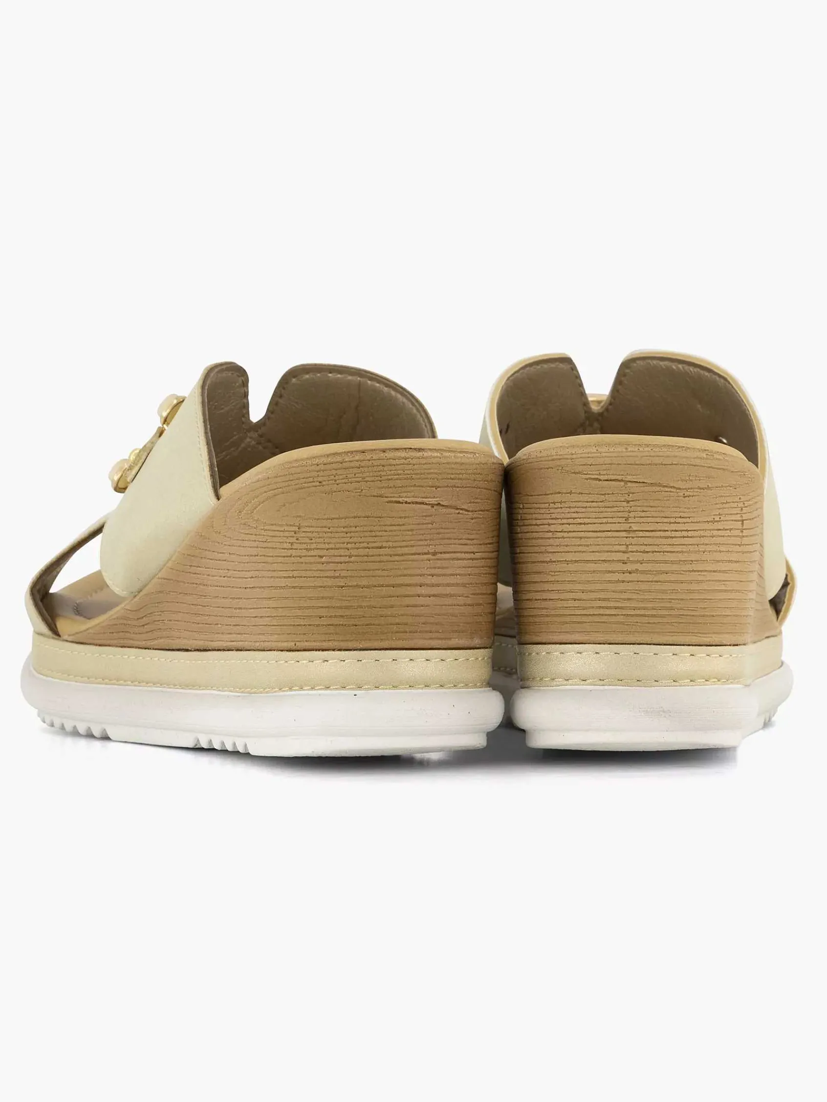 Easy Street Comfort Schoenen-Beige Comfort Slipper
