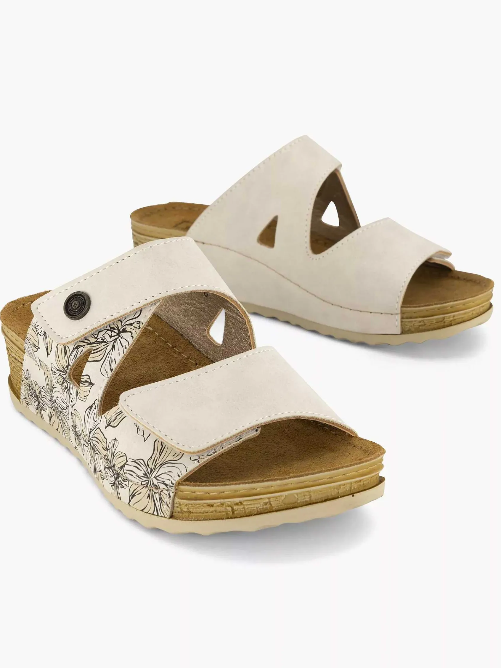 Easy Street Comfort Schoenen-Beige Comfort Slipper