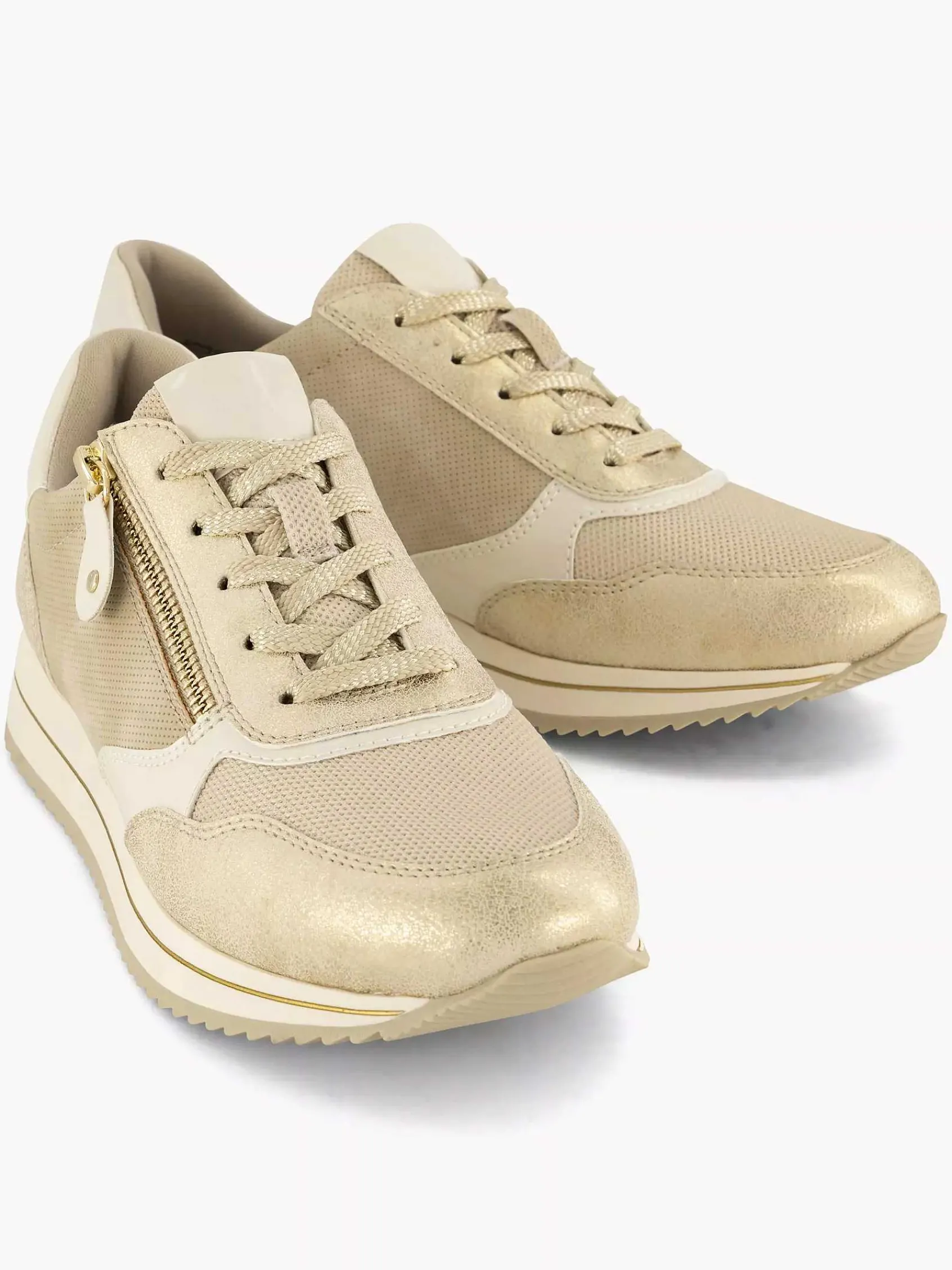Easy Street Comfort Schoenen-Beige Comfort Sneaker