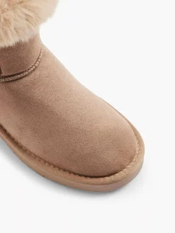 Graceland Enkellaarzen & Boots-Beige Enkelboot Gevoerd