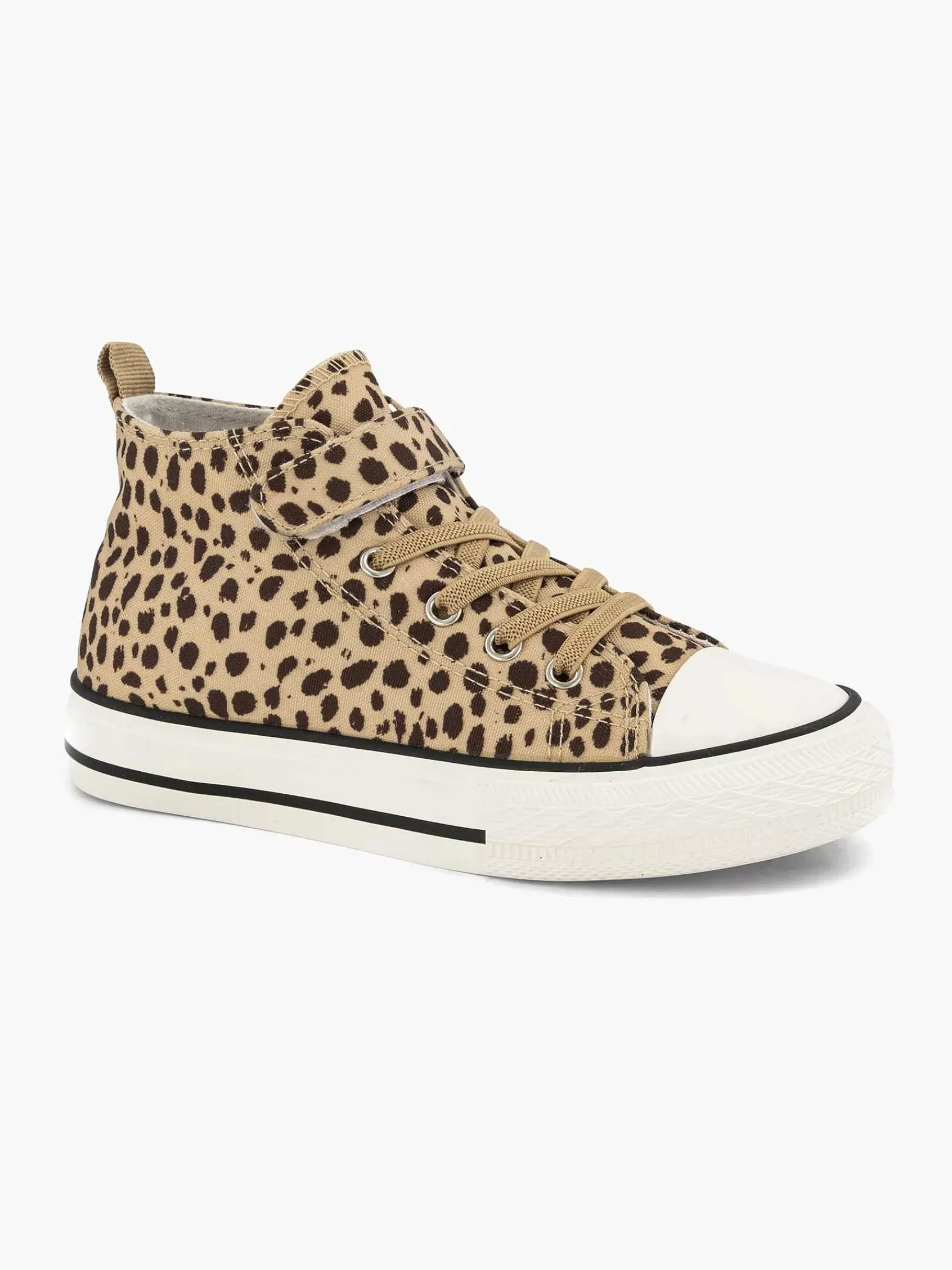 Graceland Babyschoenen-Beige Hoge Canvas Sneaker