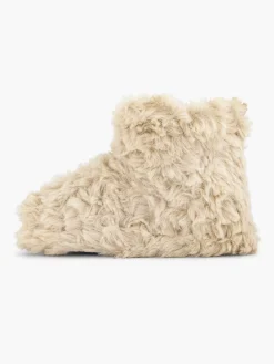 Cupcake Couture Jongensschoenen-Beige Hoge Pantoffel Plush