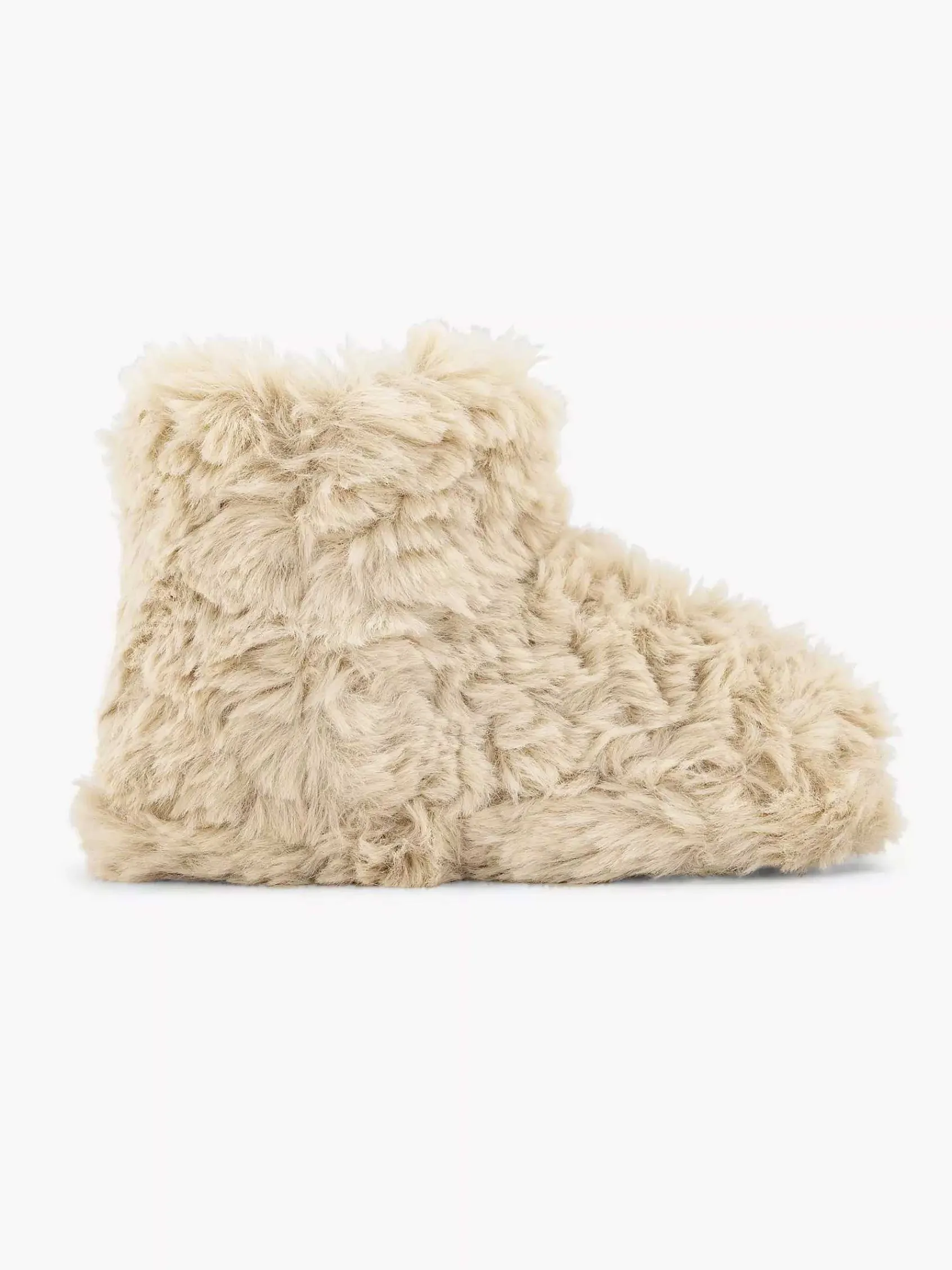 Cupcake Couture Jongensschoenen-Beige Hoge Pantoffel Plush