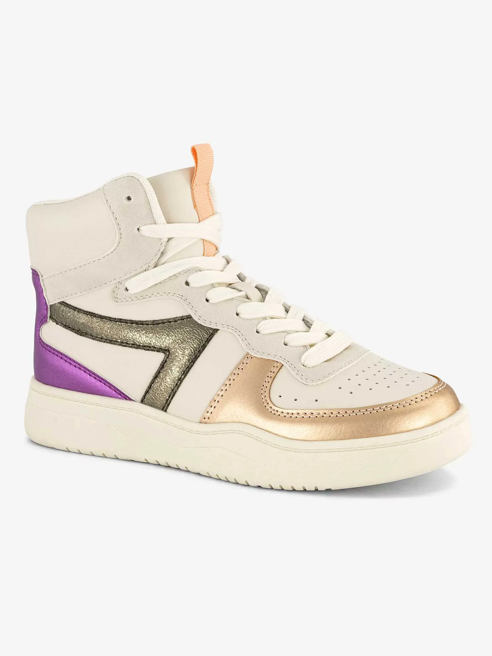 Oxmox Sneakers-Beige Hoge Sneaker