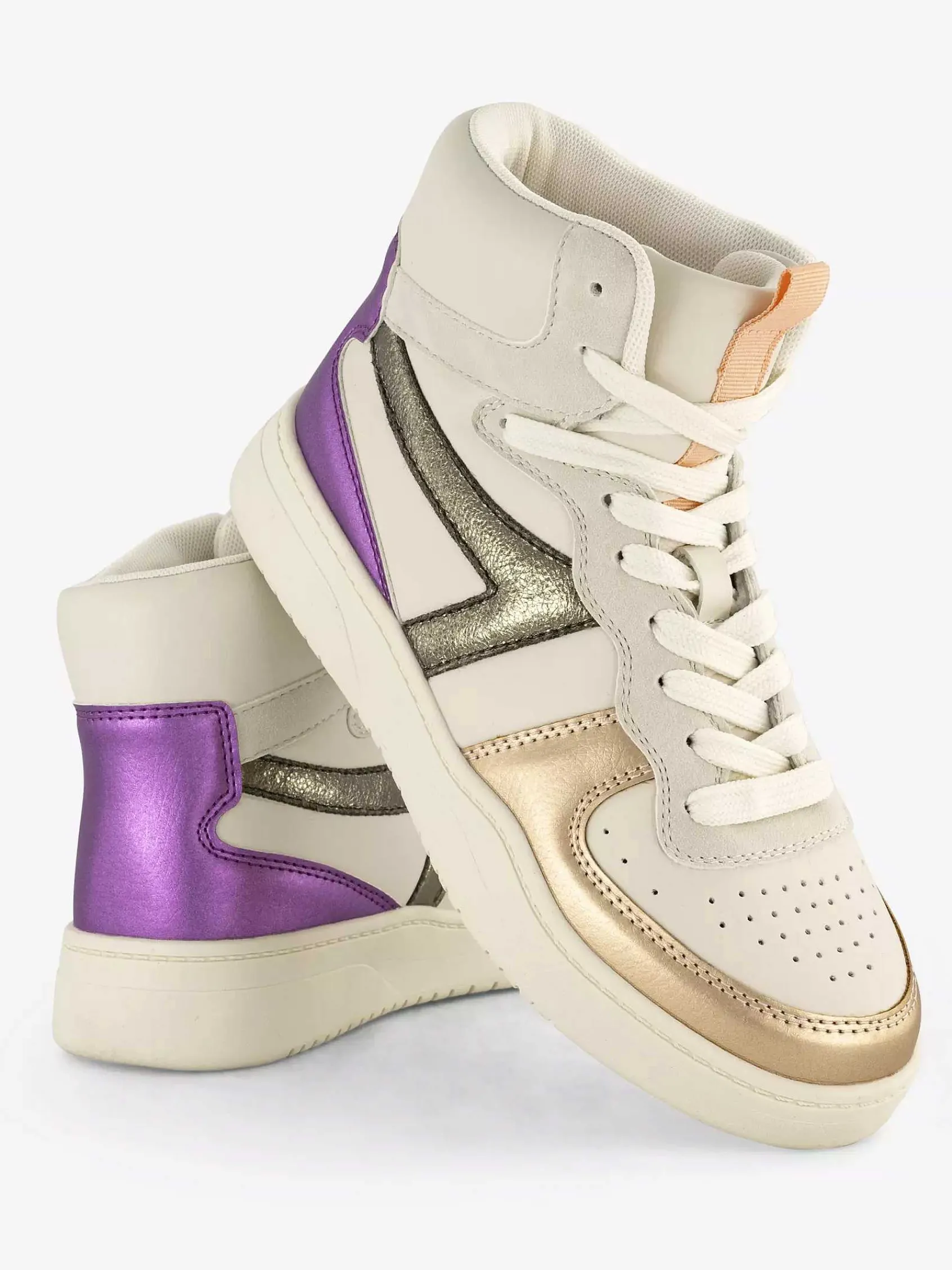 Oxmox Sneakers-Beige Hoge Sneaker