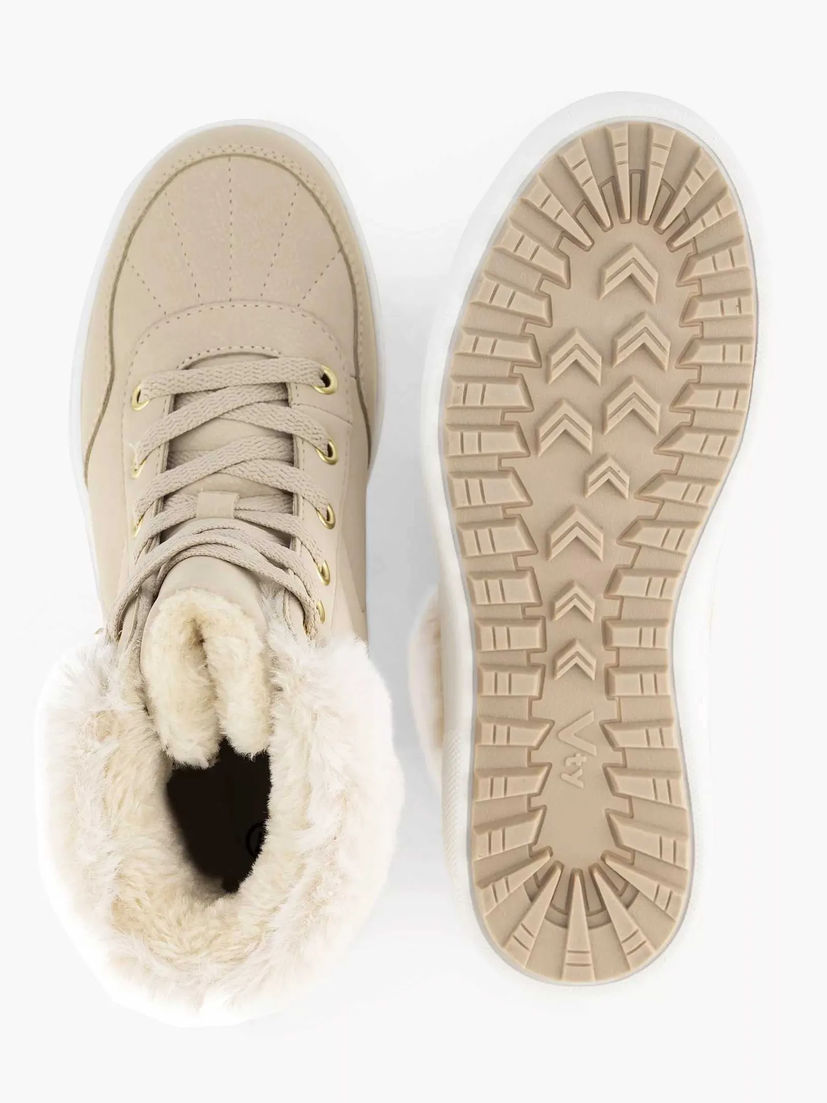 Graceland Sneakers-Beige Hoge Sneaker