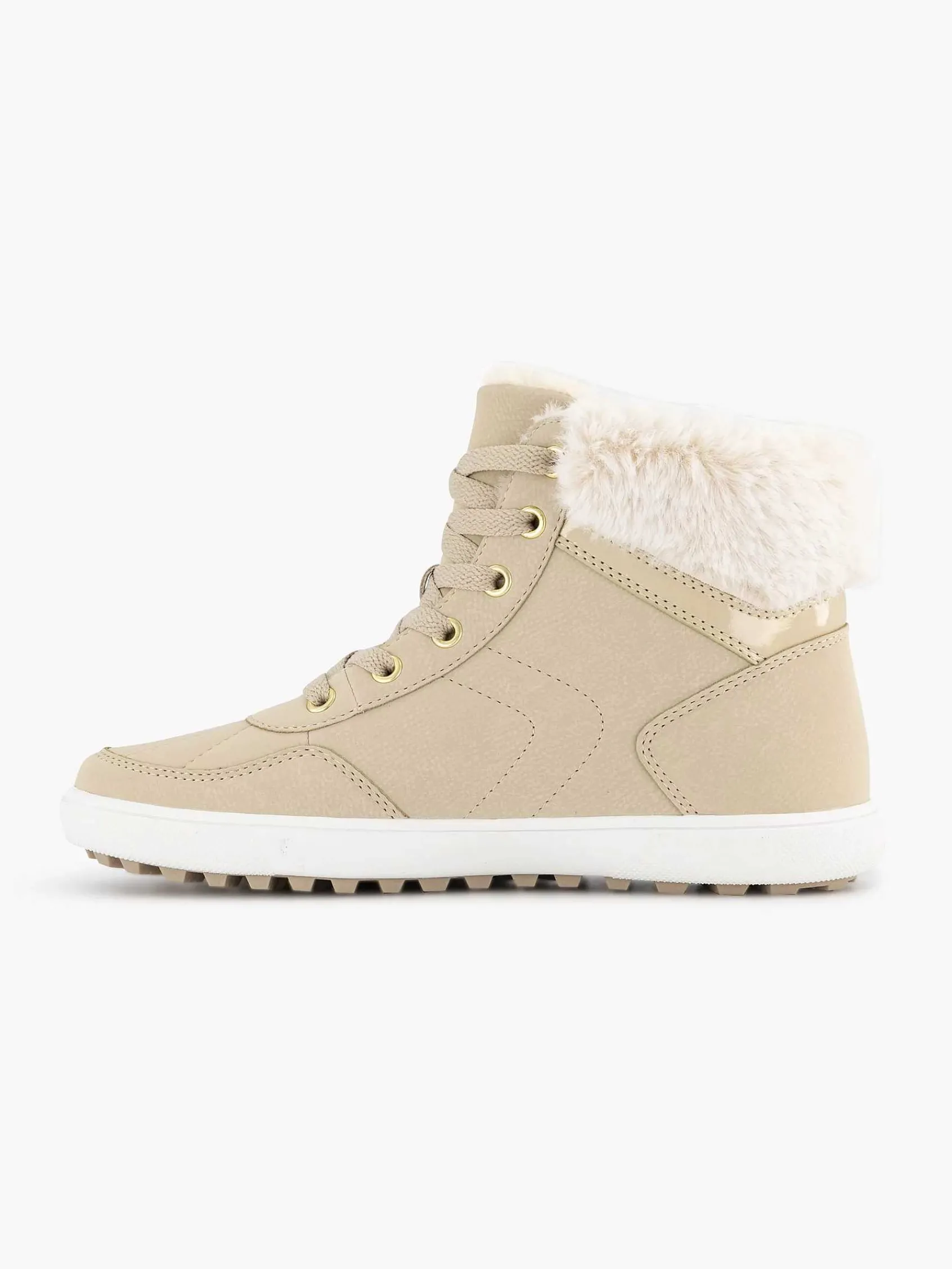 Graceland Sneakers-Beige Hoge Sneaker