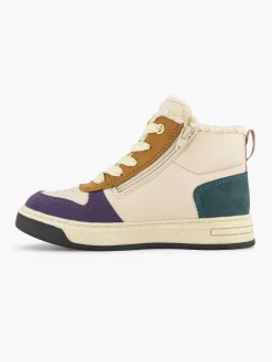 Oxmox Jongensschoenen-Beige Hoge Sneaker