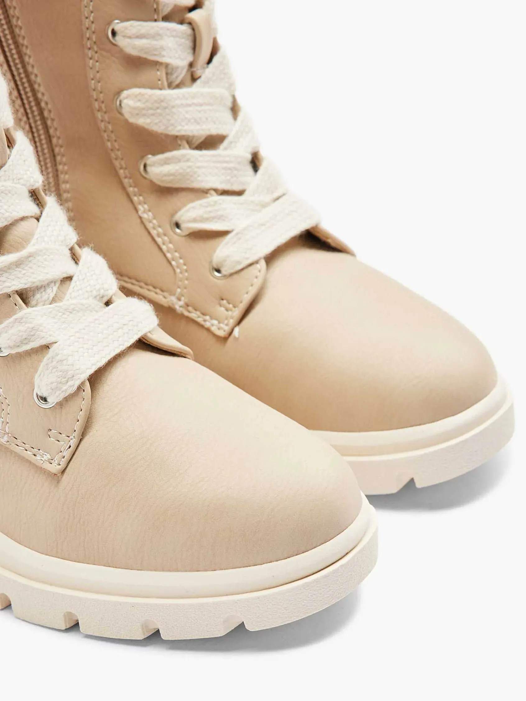 Esprit Jongensschoenen-Beige Hoge Veterboot