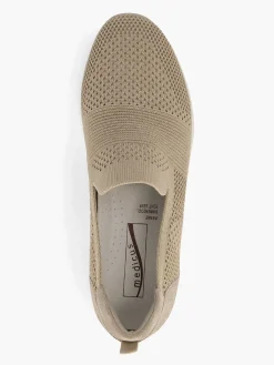 Medicus Comfort Schoenen-Beige Instap Comfort Sneaker Knitted