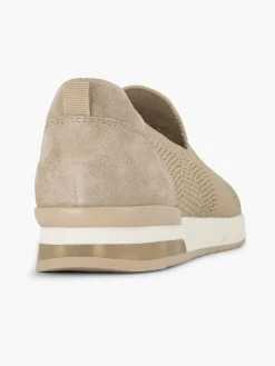 Medicus Comfort Schoenen-Beige Instap Comfort Sneaker Knitted