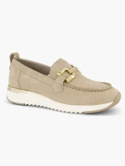 Medicus Comfort Schoenen-Beige Leren Comfort Instapper