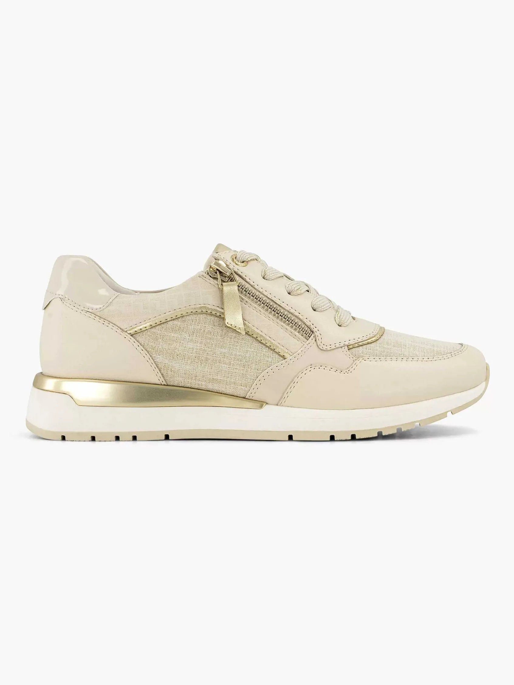Medicus Sneakers-Beige Leren Comfort Sneaker