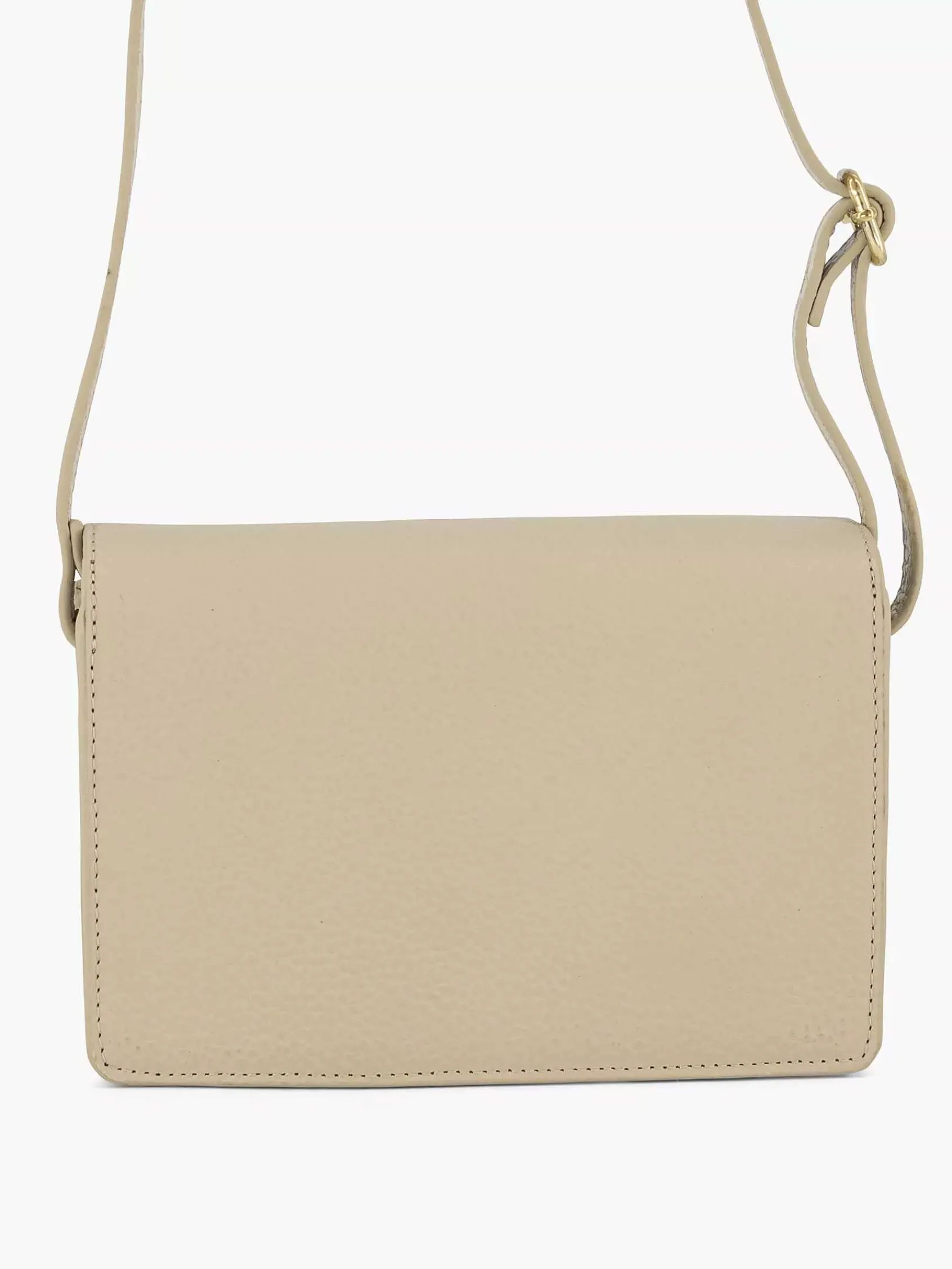 5th Avenue Tassen-Beige Leren Schoudertas