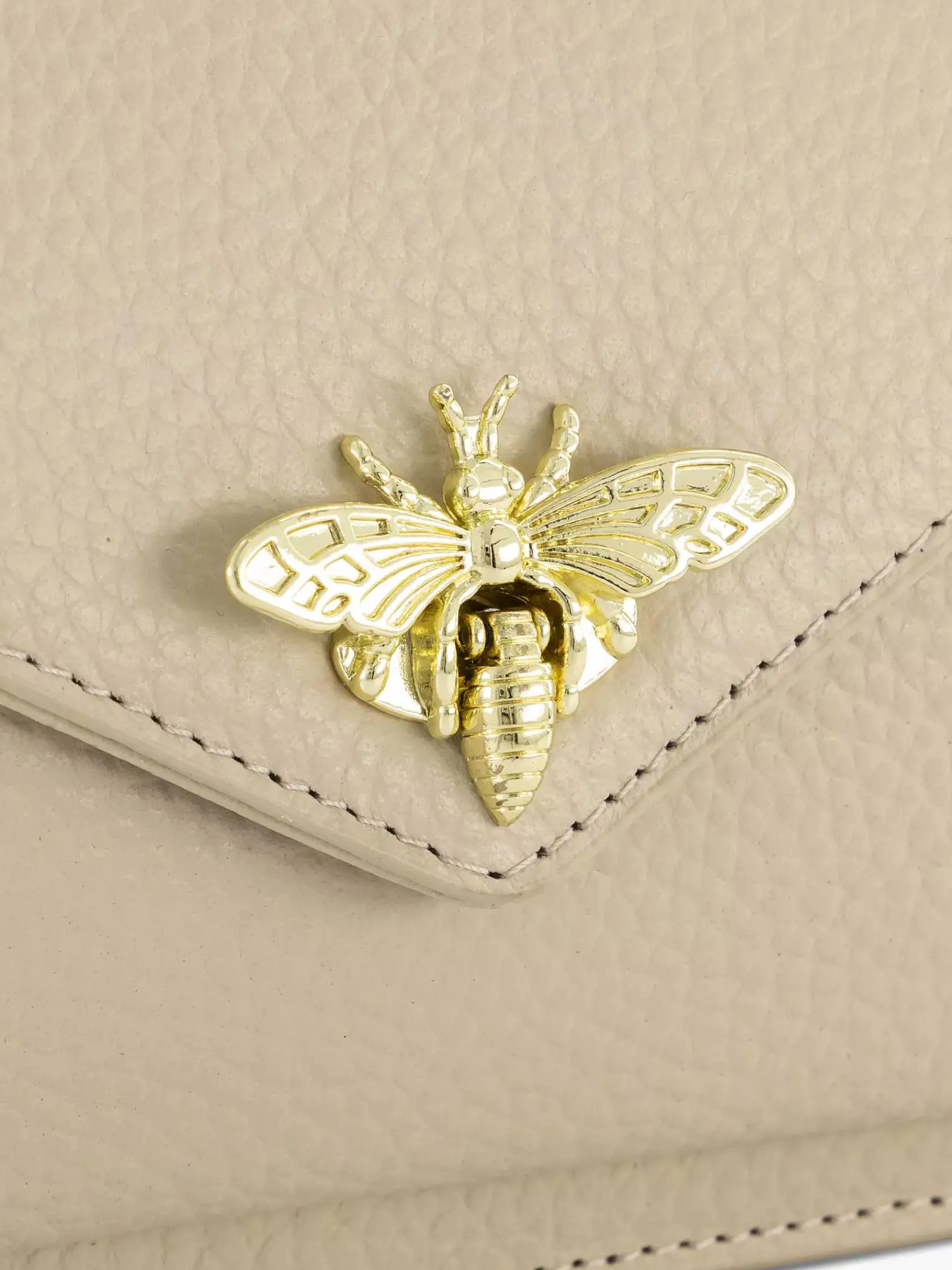 5th Avenue Tassen-Beige Leren Schoudertas
