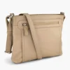 5th Avenue Online Exclusive Accessoires-Beige Leren Schoudertas