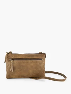 5th Avenue Online Exclusive Accessoires-Beige Leren Schoudertas