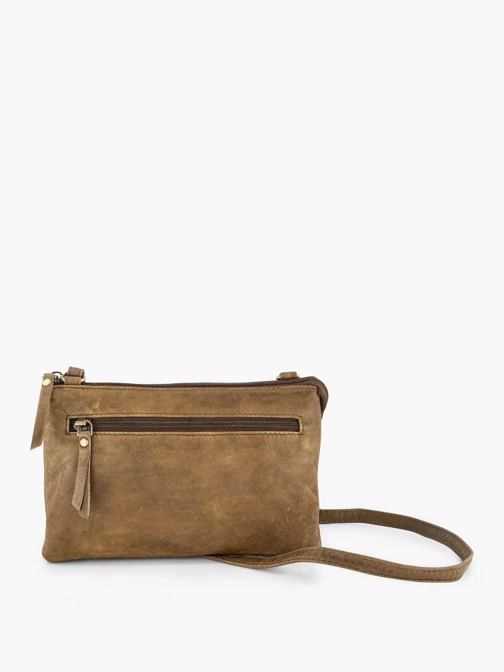 5th Avenue Online Exclusive Accessoires-Beige Leren Schoudertas
