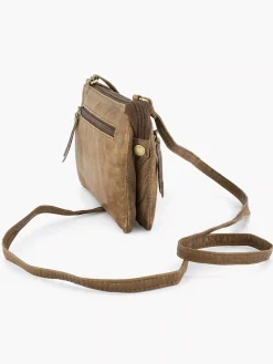 5th Avenue Online Exclusive Accessoires-Beige Leren Schoudertas