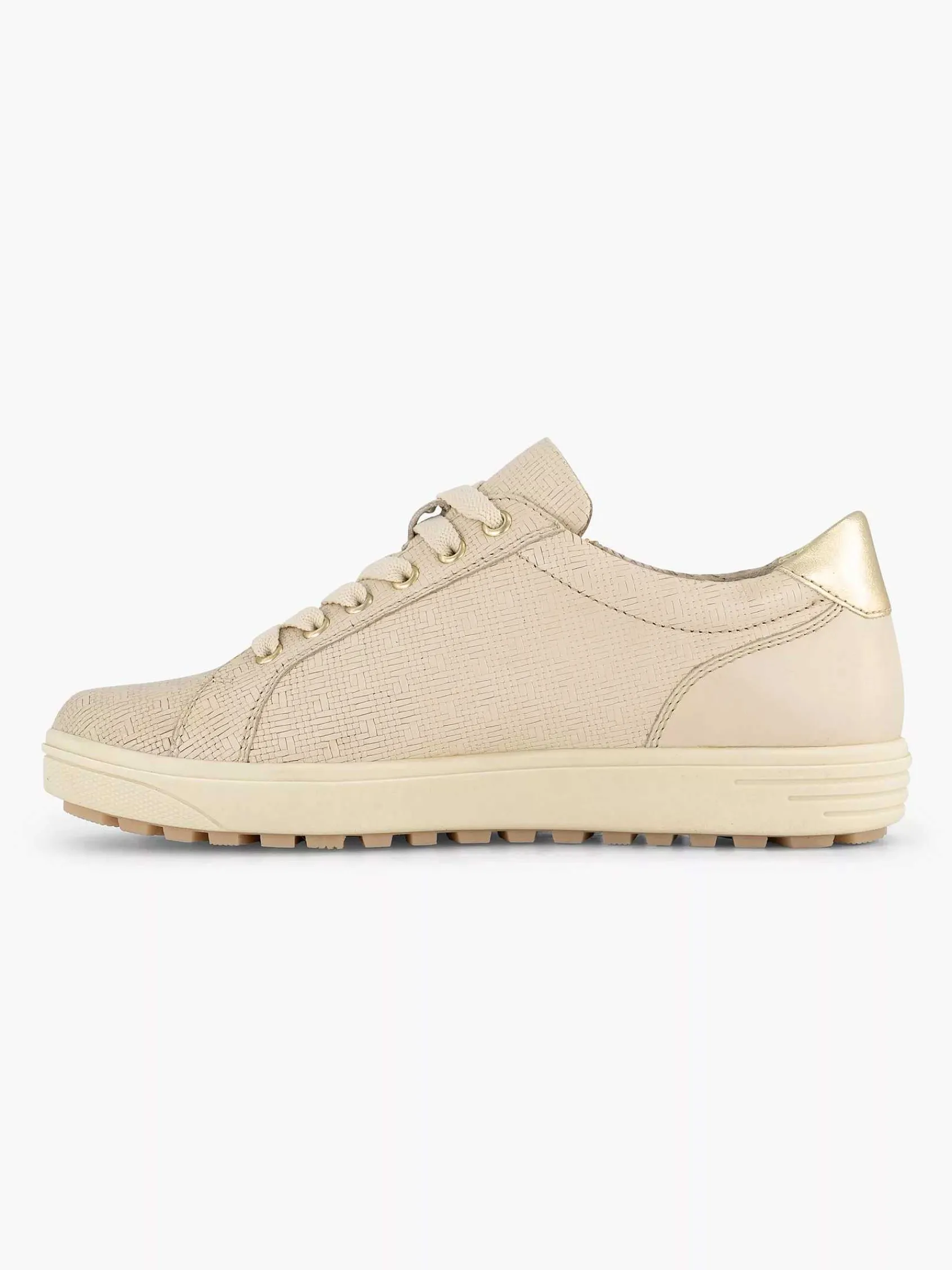 Medicus Sneakers-Beige Leren Sneaker
