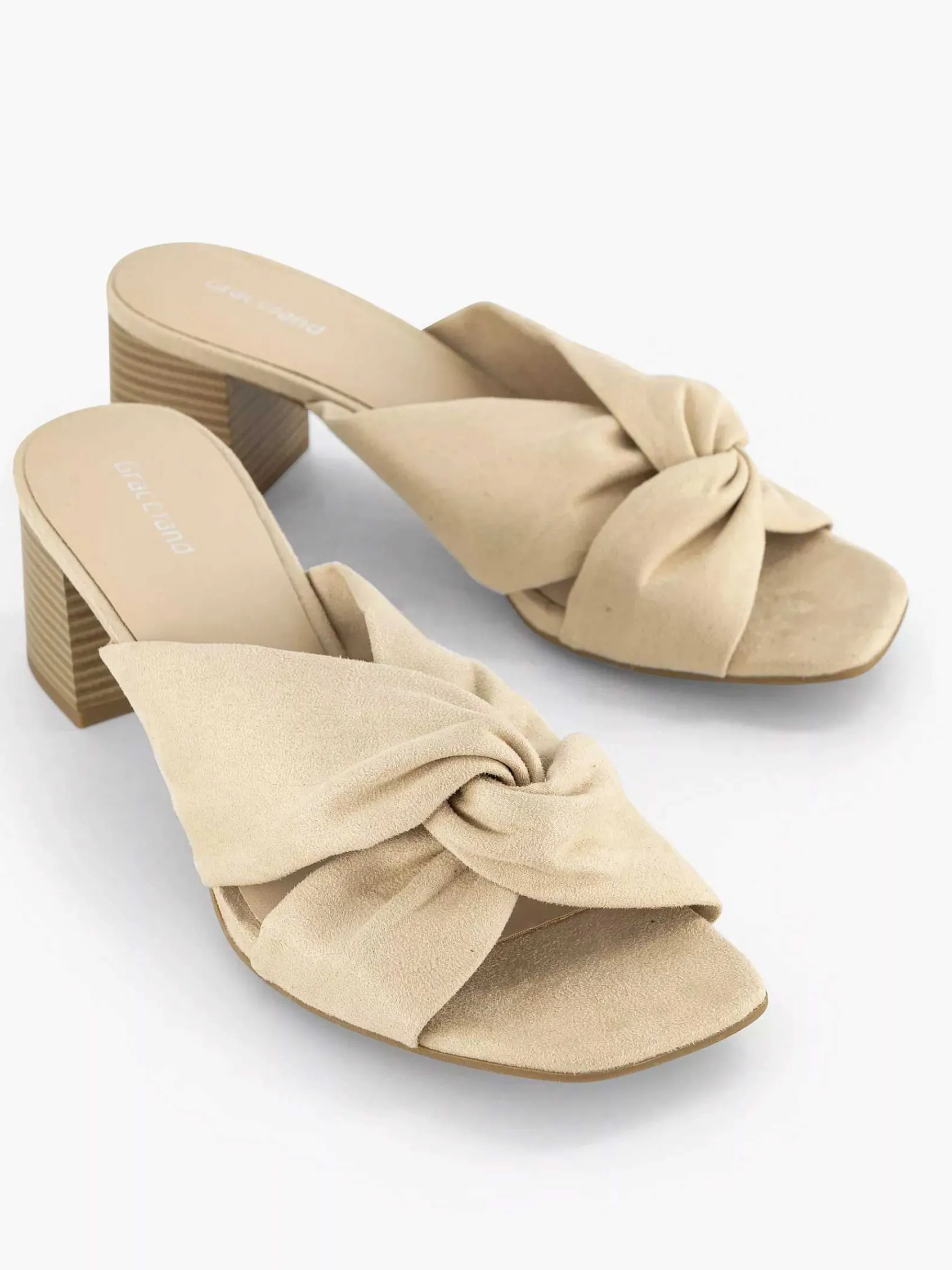 Graceland Sandalen-Beige Muiltje Knoop