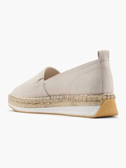 Esprit Instappers-Beige Platform Espadrille