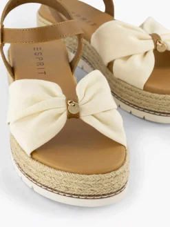 Esprit Sandalen-Beige Platform Sandaal