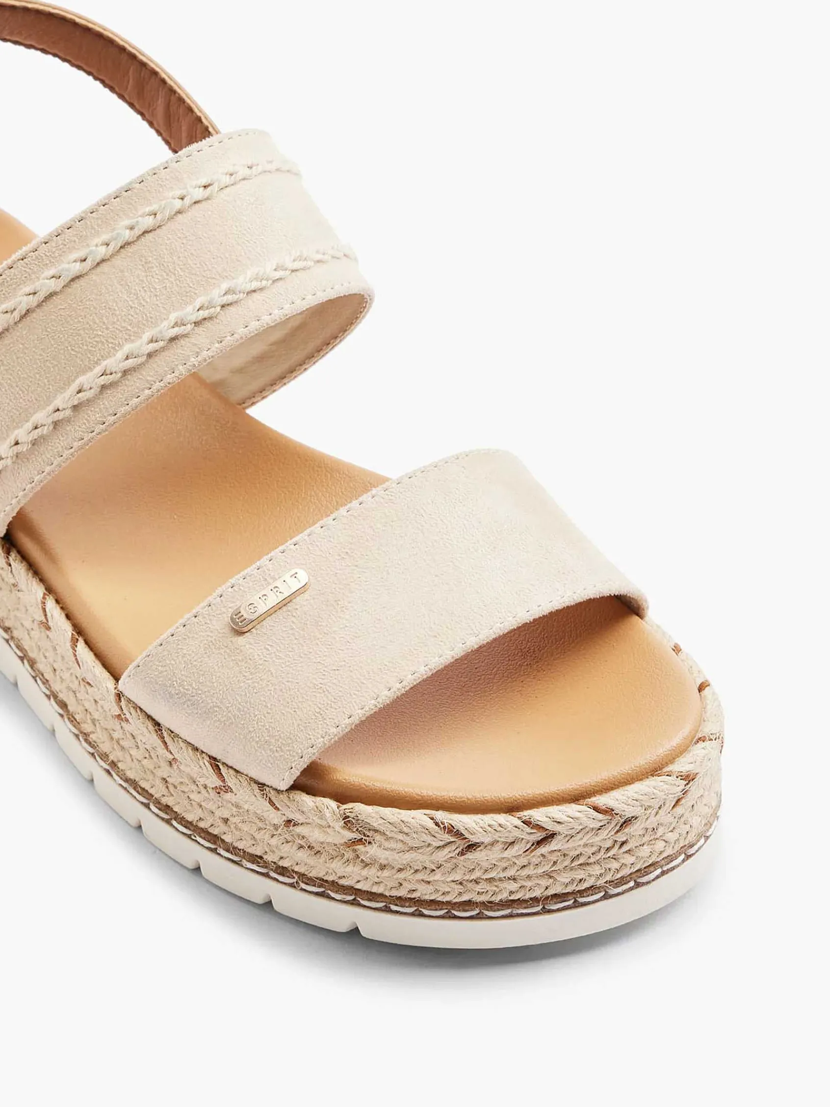 Esprit Sandalen-Beige Platform Sandaal
