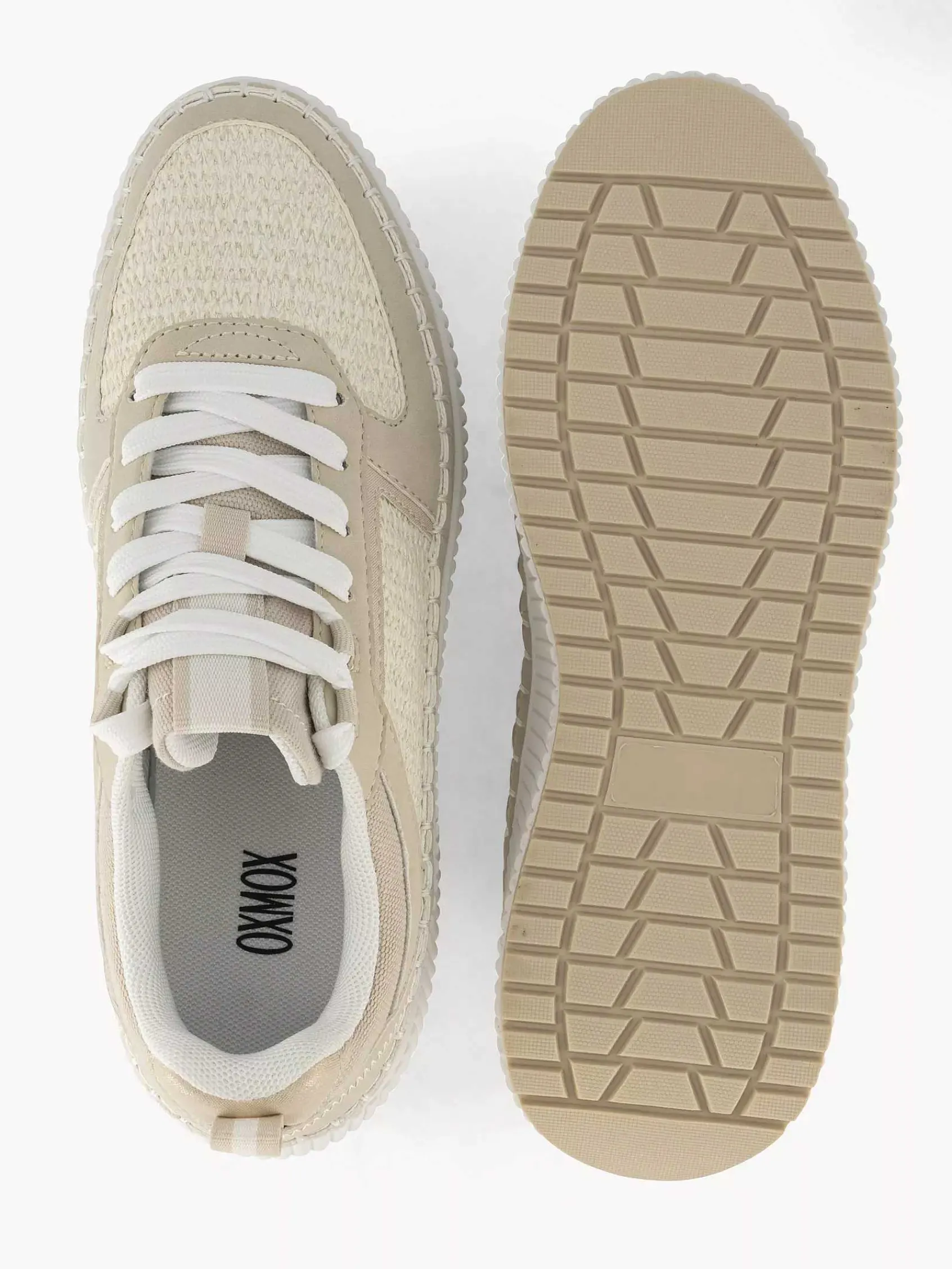 Oxmox Sneakers-Beige Platform Sneaker