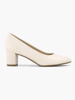 Graceland Hoge Hakken-Beige Pump Blokhak