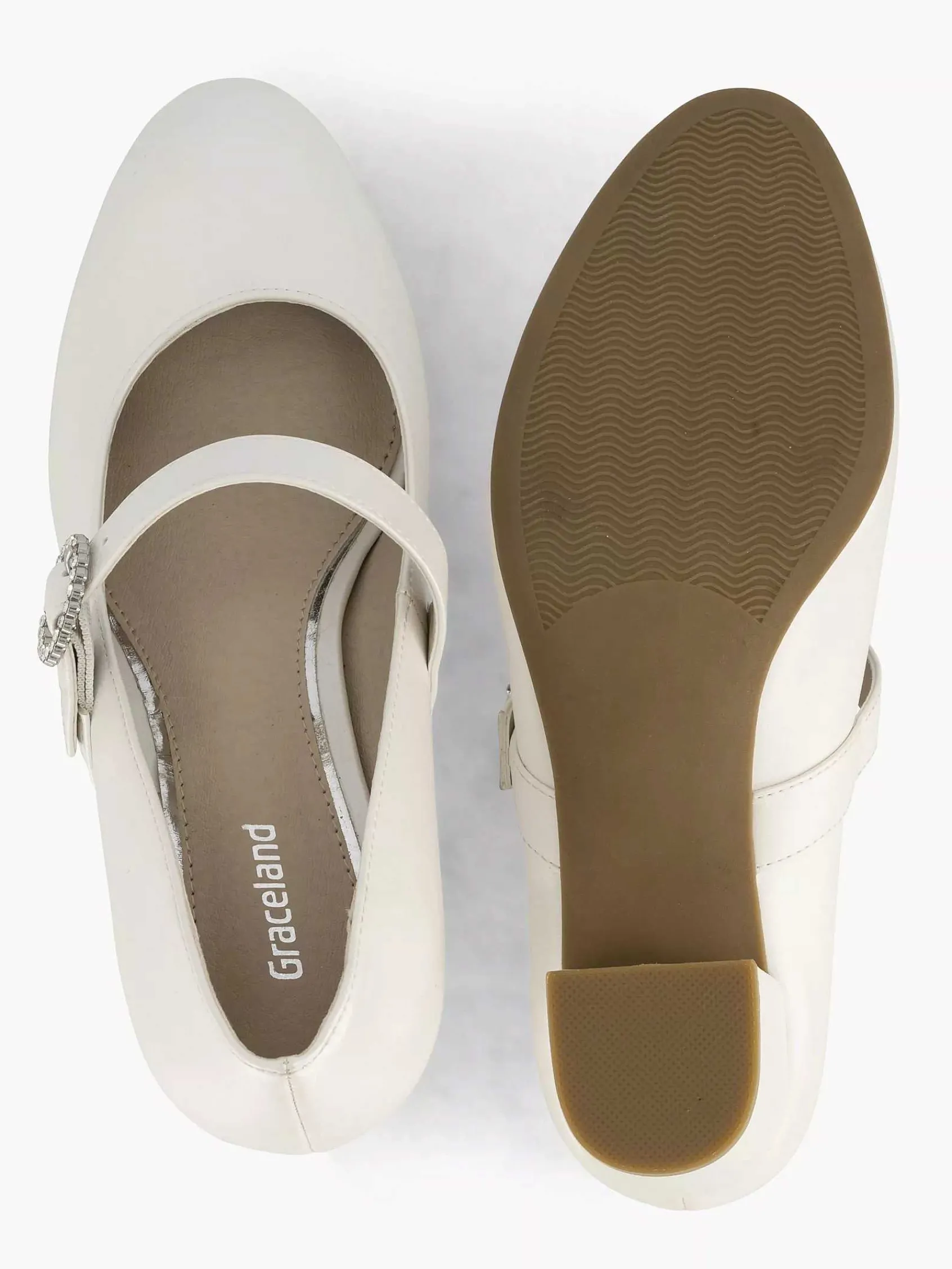 Graceland Pumps-Beige Pump Gesp