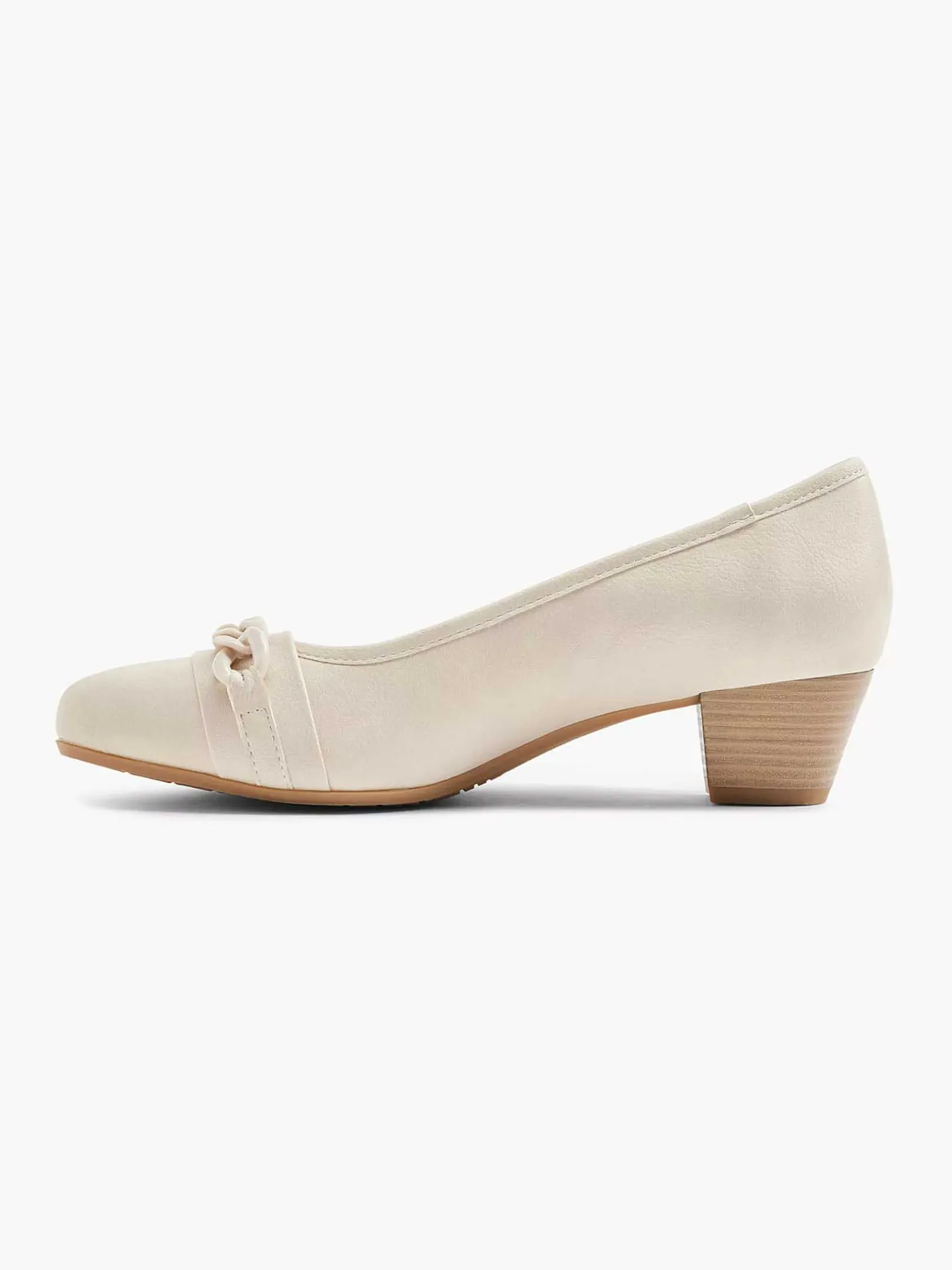 Easy Street Comfort Schoenen-Beige Pump Sierketting