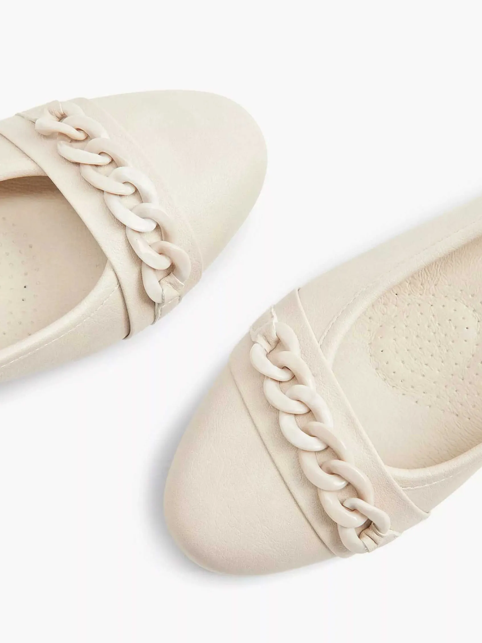 Easy Street Comfort Schoenen-Beige Pump Sierketting