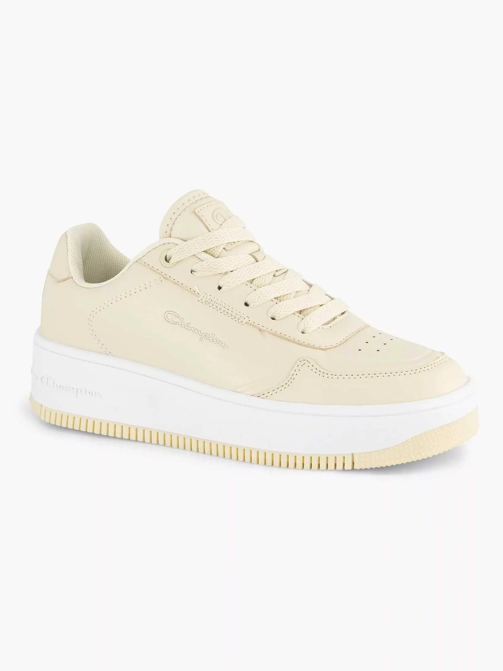 Champion Sneakers-Beige Rebound Platform Low