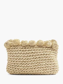 Graceland Online Exclusive Accessoires-Beige Rieten Schoudertas