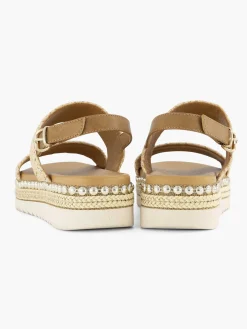 Graceland Sandalen-Beige Sandaal
